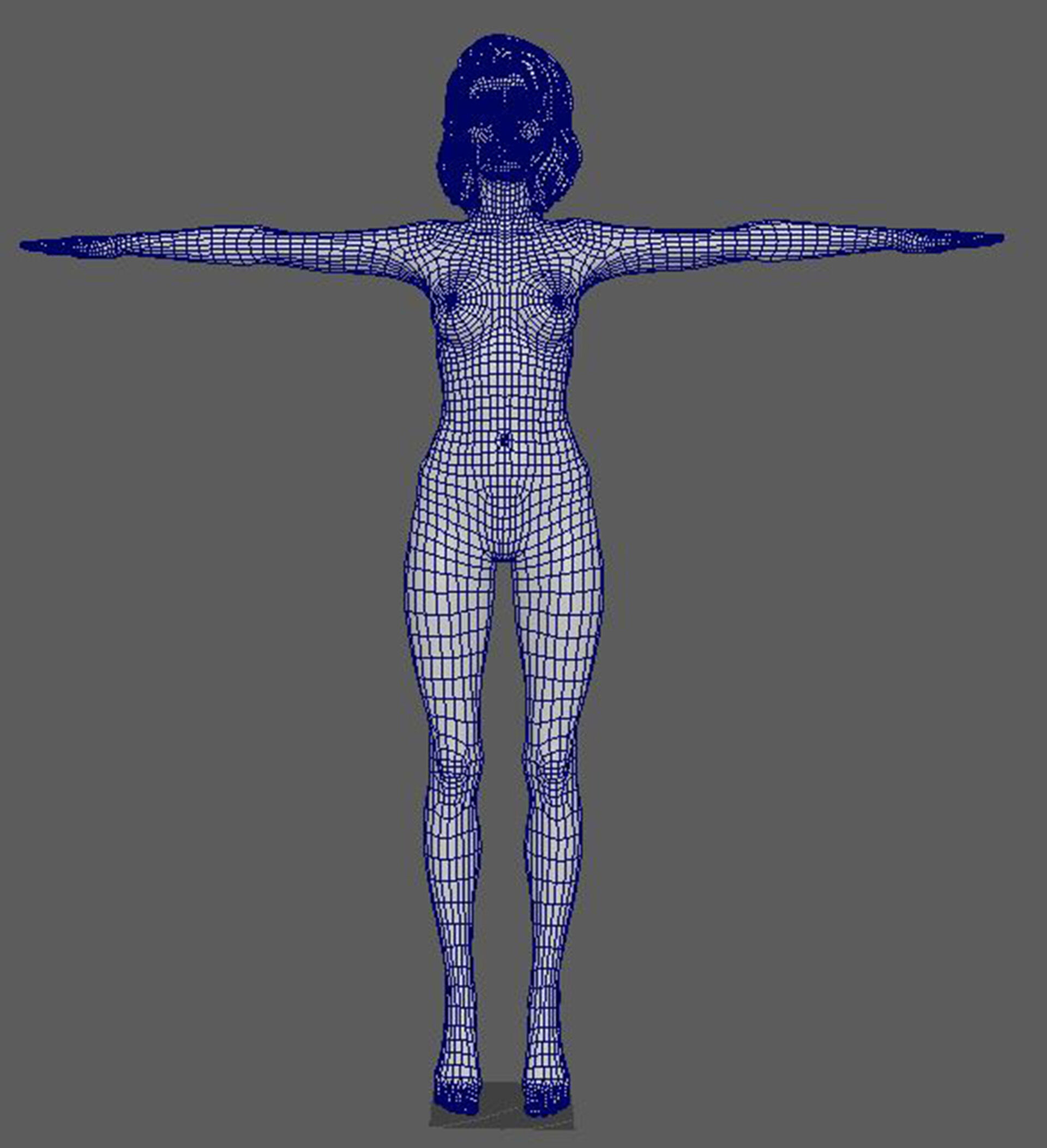 Hailey Bieber Character 3D Model Low-poly 3D model_21