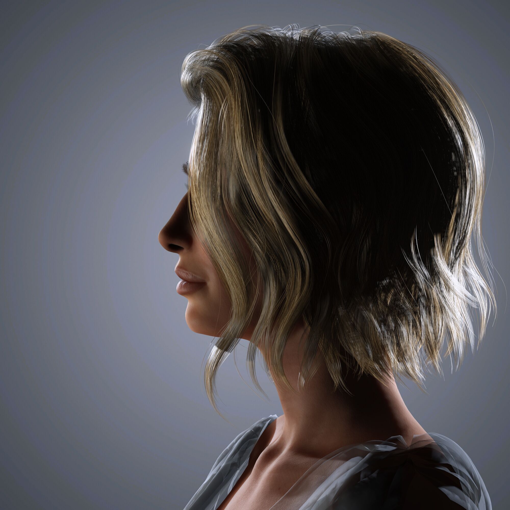 Hailey Bieber Character 3D Model Low-poly 3D model_3