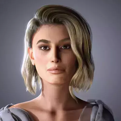 Hailey Bieber Character 3D Model Low-poly 3D model
