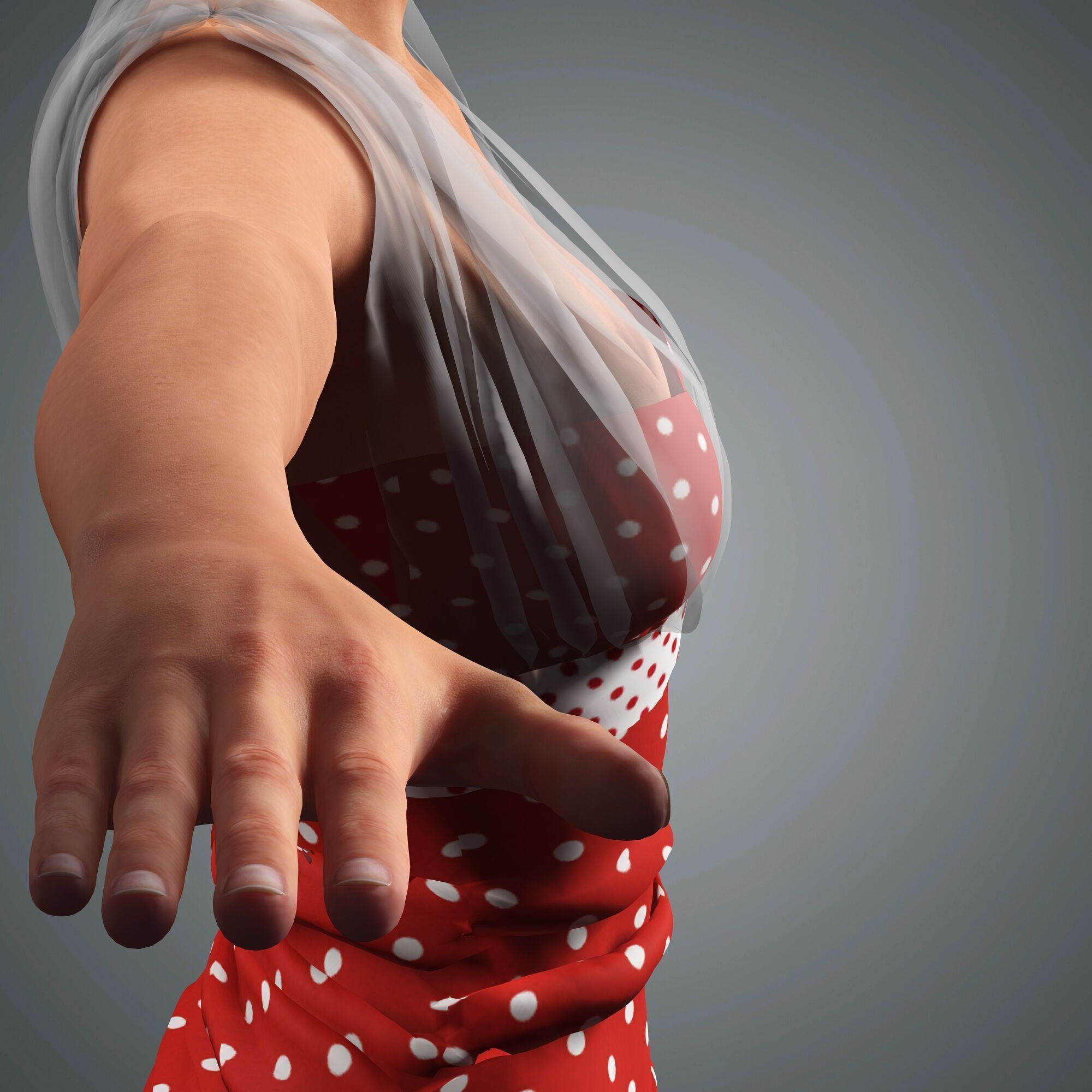 Hailey Bieber Character 3D Model Low-poly 3D model_17