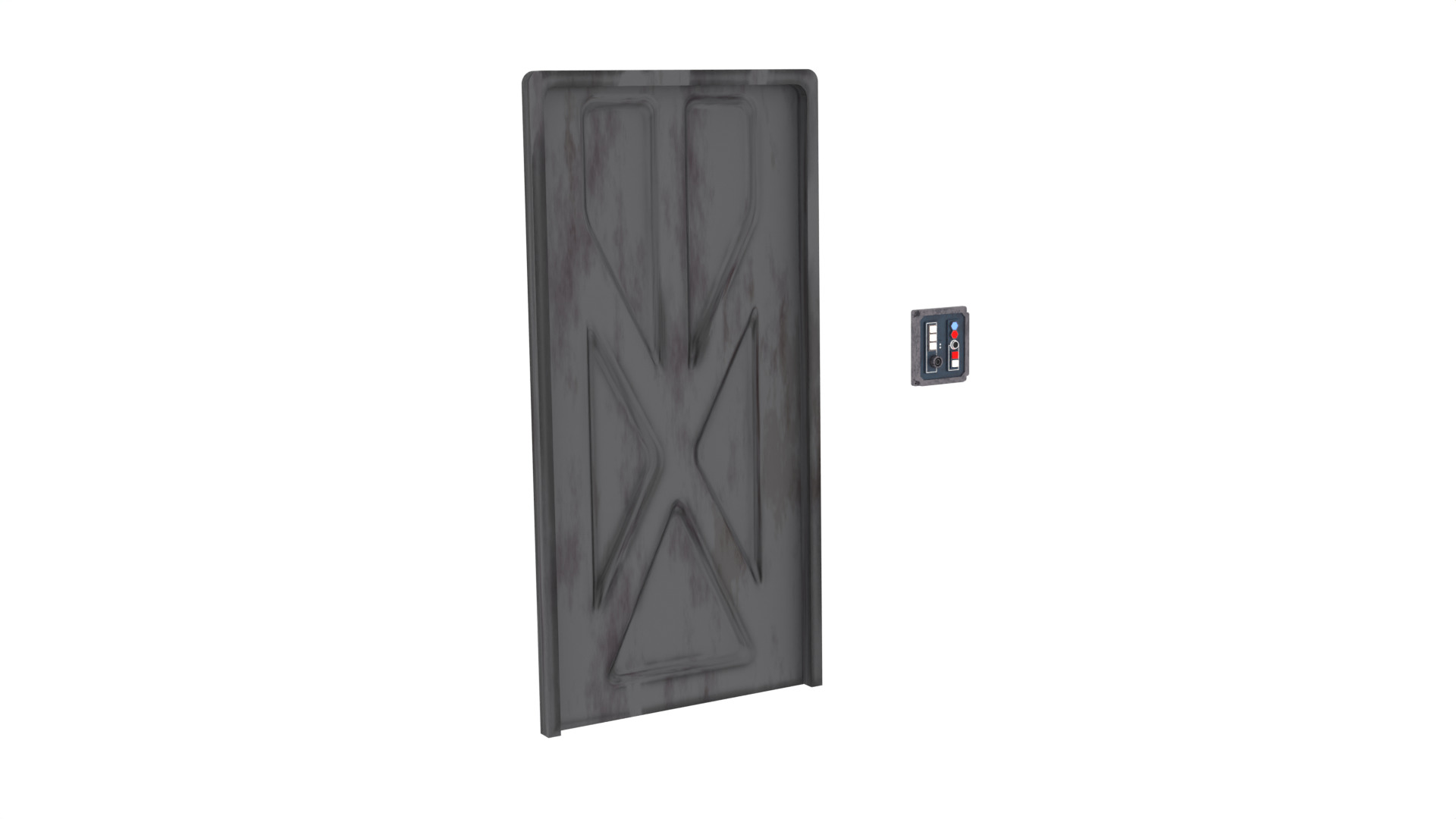 Black Spire Outpost Door 1 1-6 scale Hottoys  Free 3D print model_4