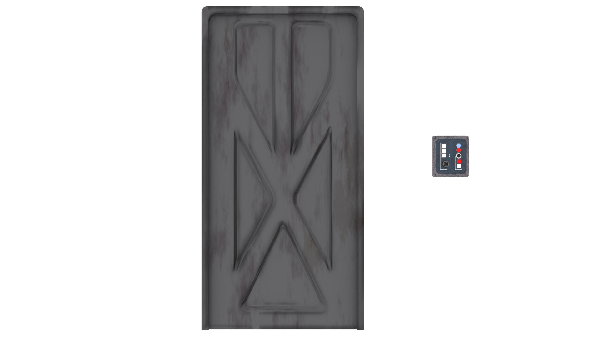 Black Spire Outpost Door 1 1-6 scale Hottoys  Free 3D print model_2