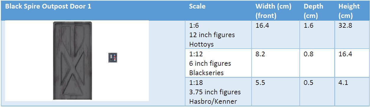 Black Spire Outpost Door 1 1-6 scale Hottoys  Free 3D print model_12