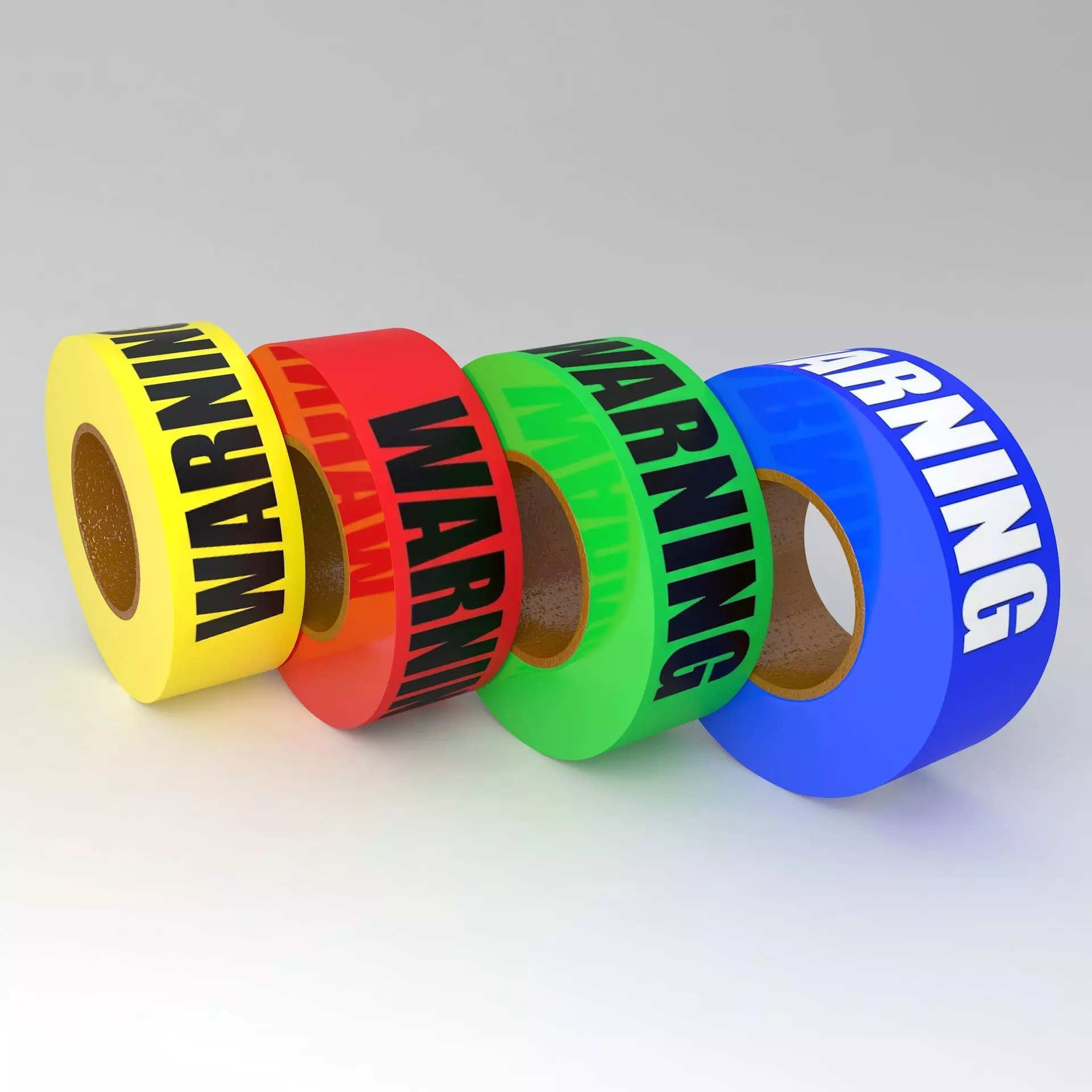 WARNING Tape Collection 3D model_0