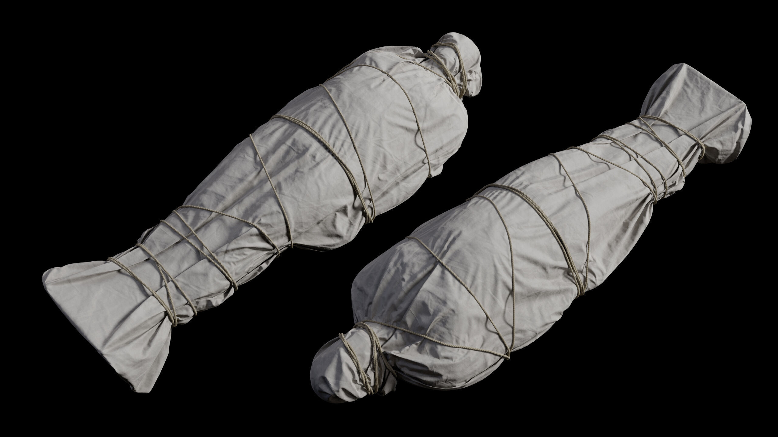 Covered Corpse 09 Low-Poly Low-poly 3D model_2
