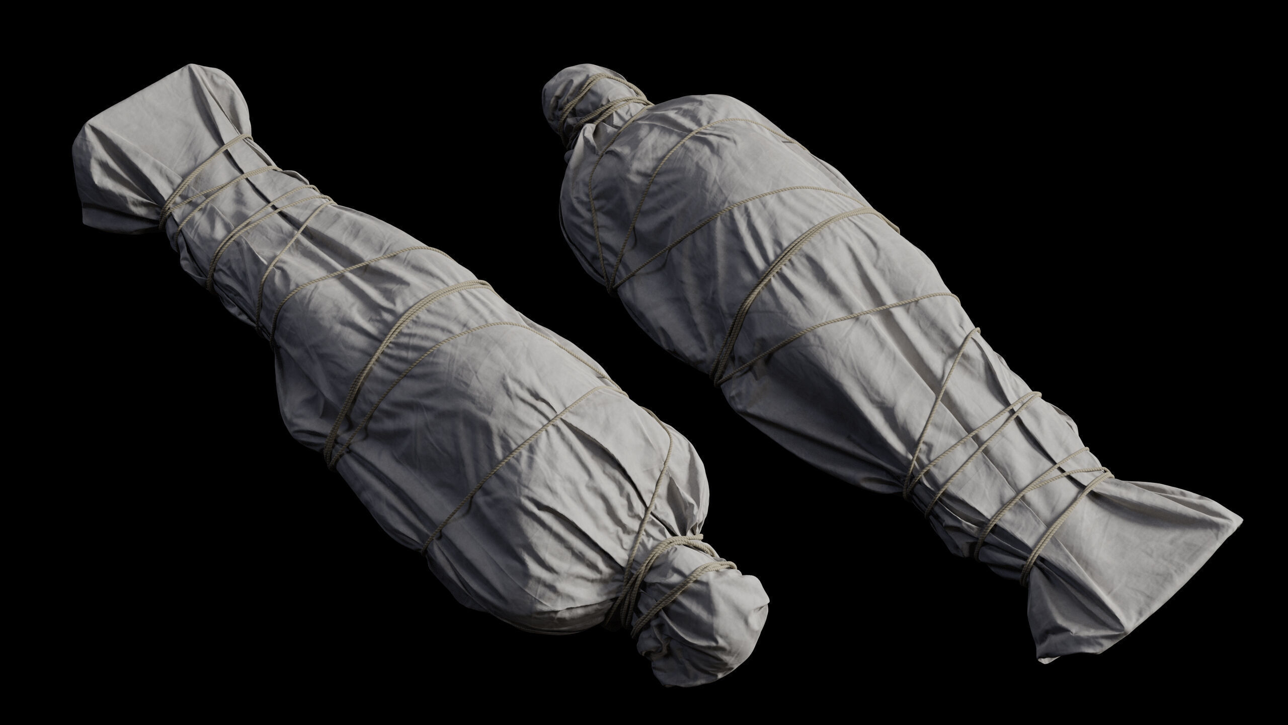 Covered Corpse 09 Low-Poly Low-poly 3D model_3