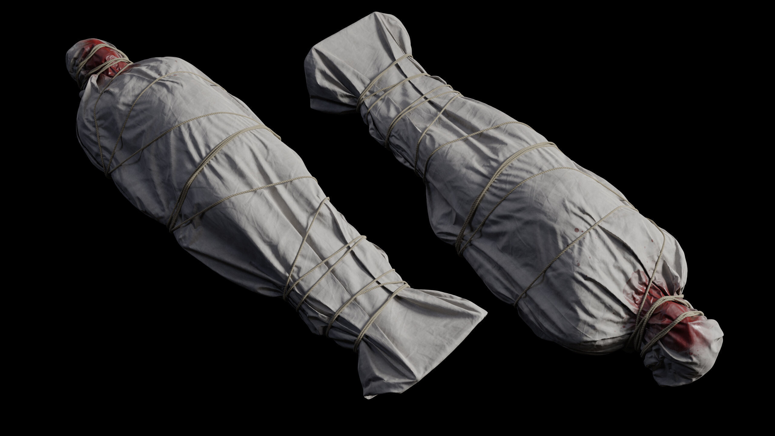 Covered Corpse 09 Low-Poly Low-poly 3D model_7