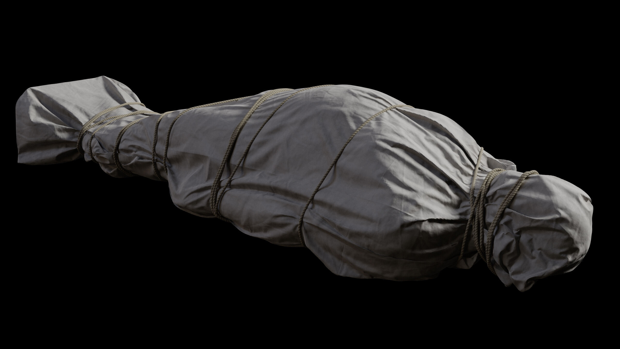 Covered Corpse 09 Low-Poly Low-poly 3D model_5
