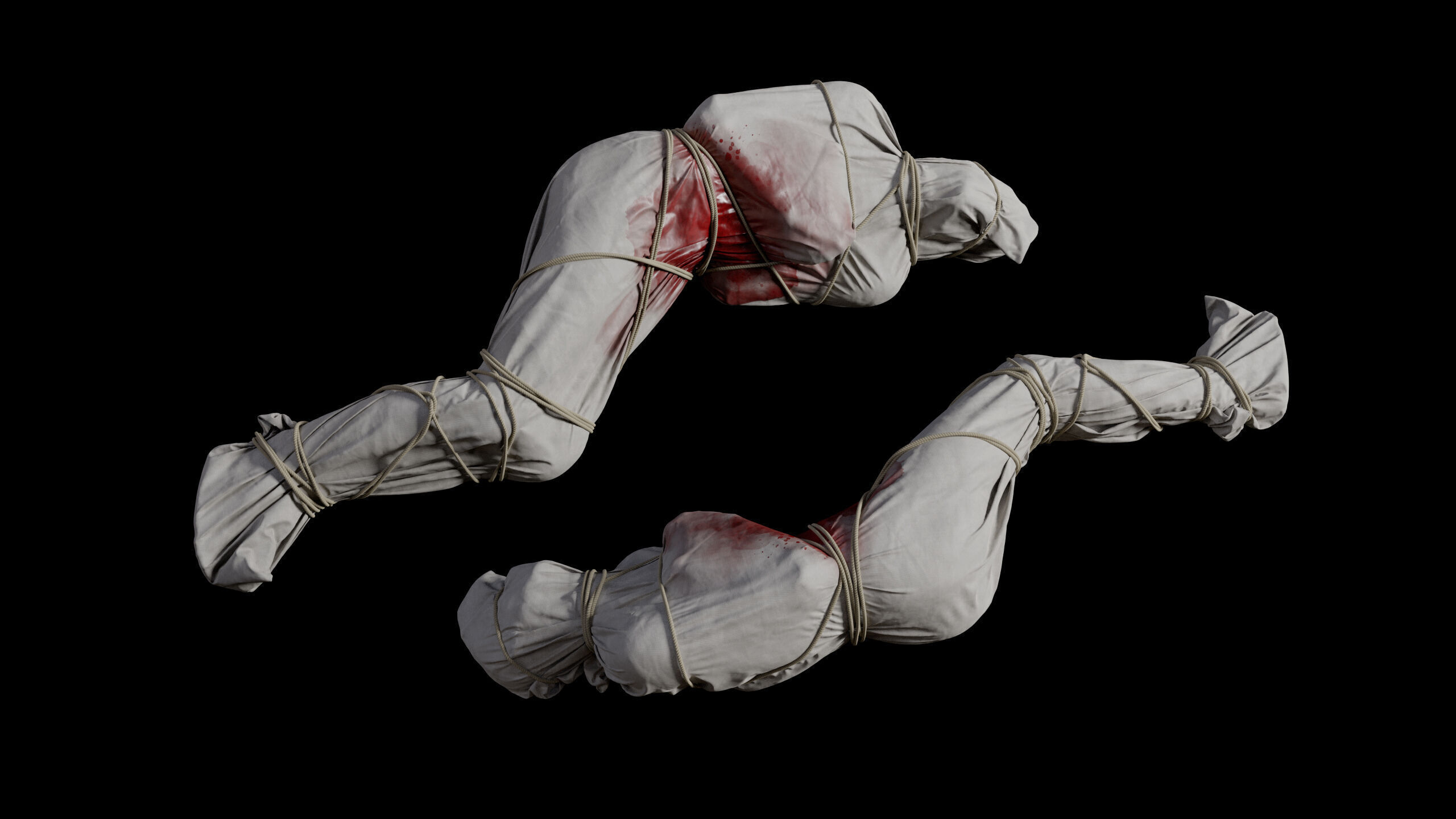 Covered Corpse 11 Low-Poly Low-poly 3D model_9
