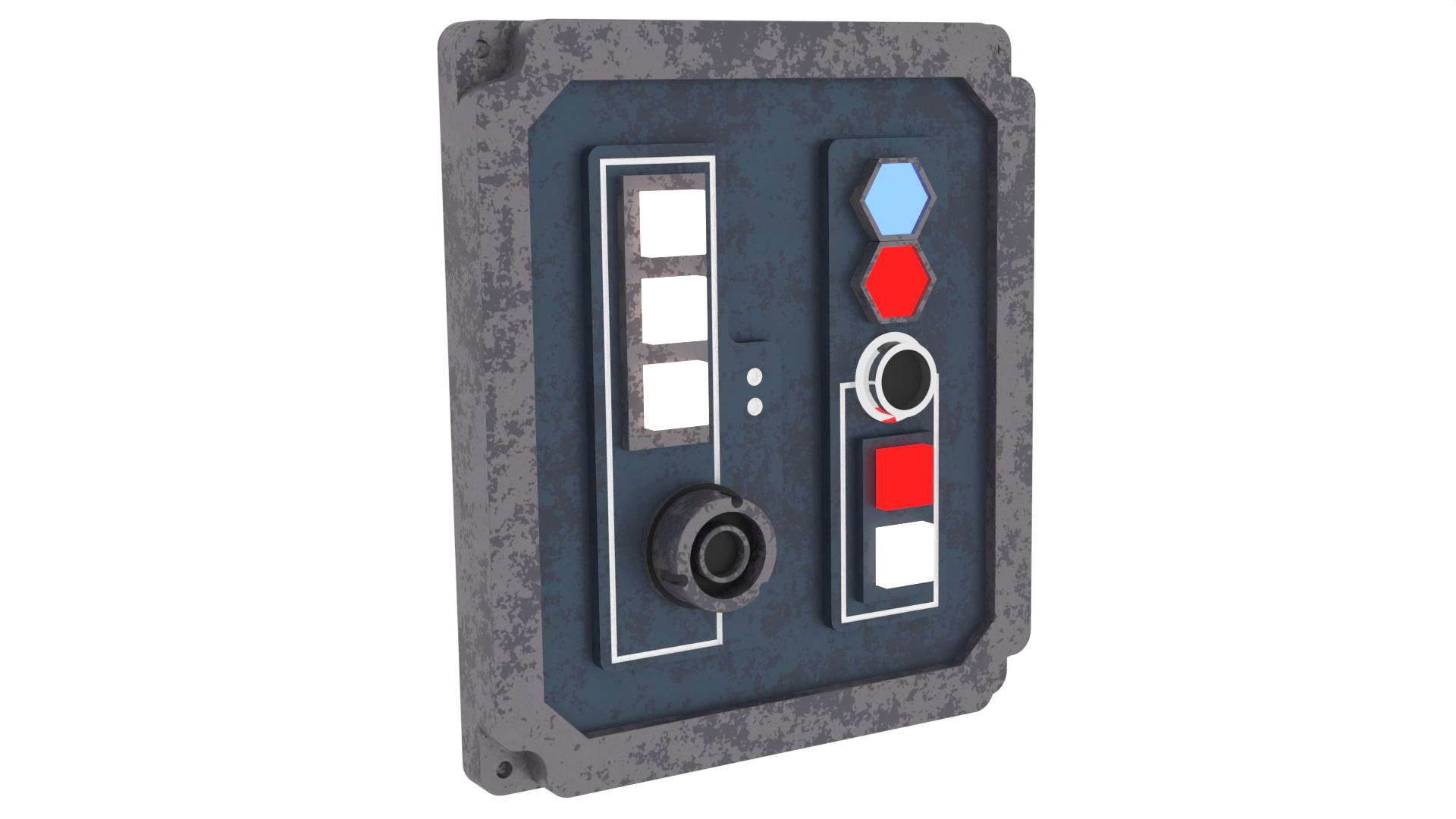 Black Spire Outpost Door 1 1-18 scale Kenner Hasbro Free 3D print model_5