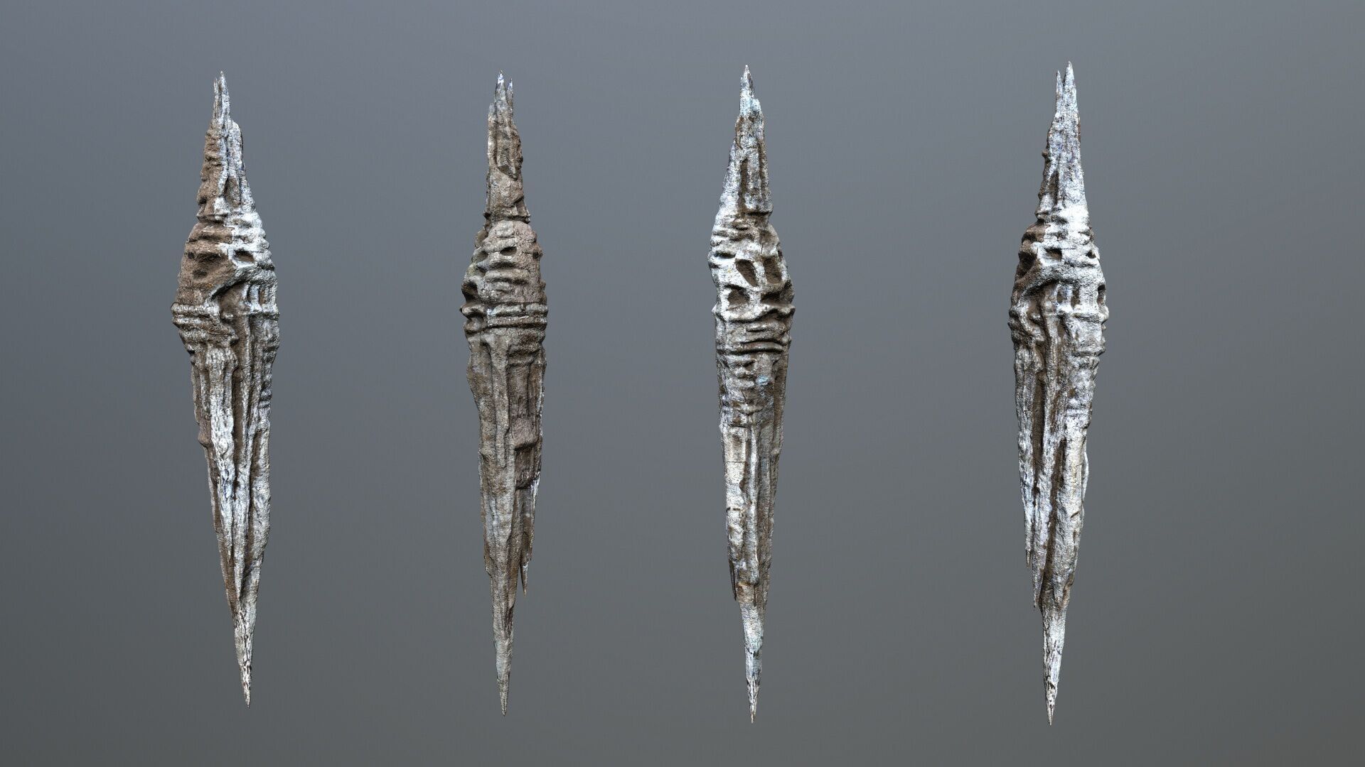 cave rocks Low-poly 3D model_10