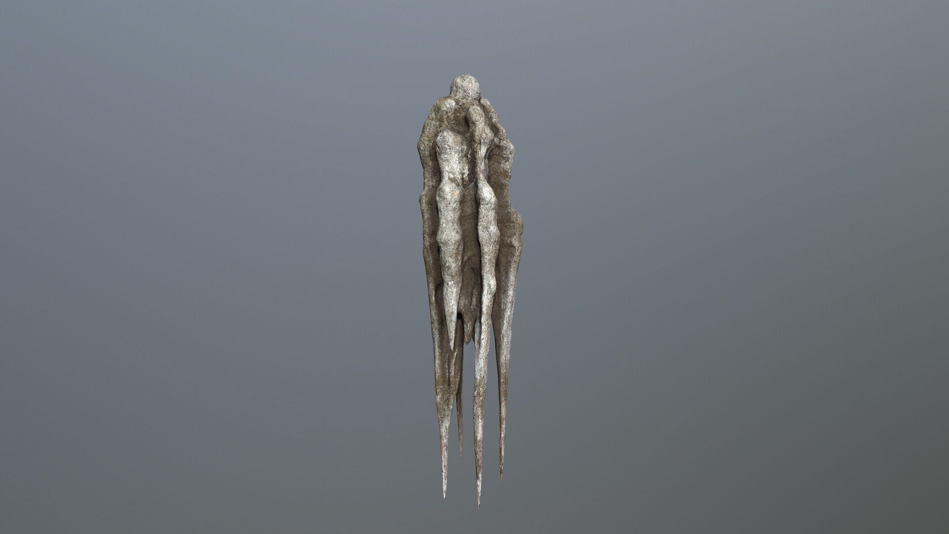 cave rocks Low-poly 3D model_16