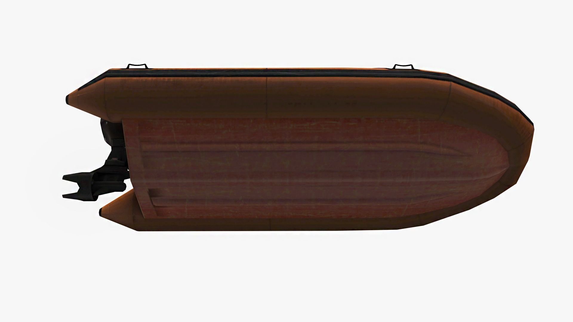 Inflatable Boat  Low-poly 3D model_4