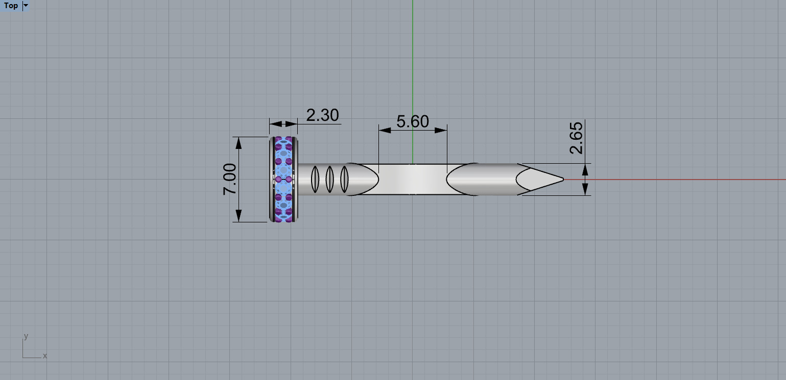 Nail Ring In The Finger with gems 16 Size N102 3D print model_8