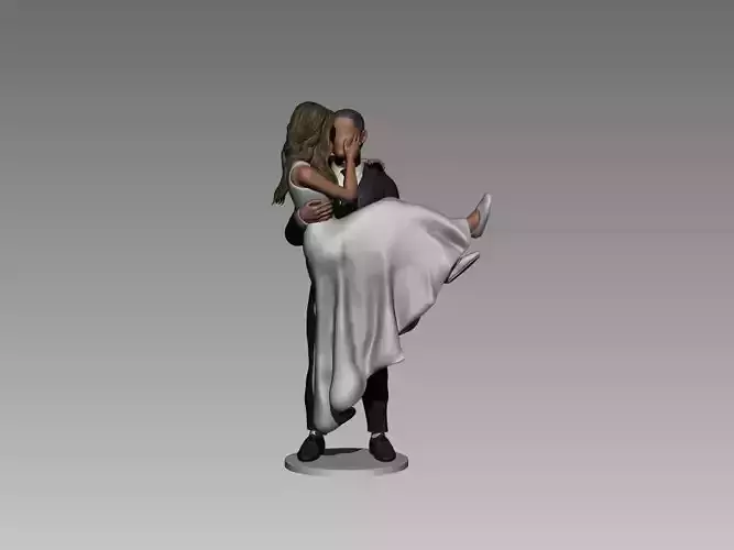 BRIDE AND GROOM POSE 3 3D print model