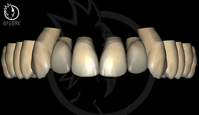 OJ RICKWalf Gold Teeth 3D print model