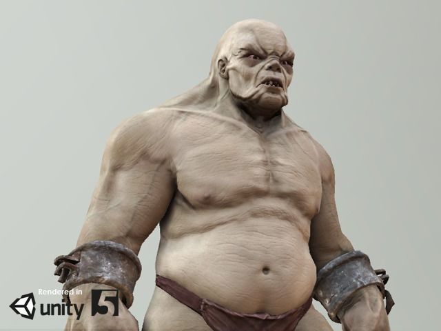 Troll Low-poly 3D model_1