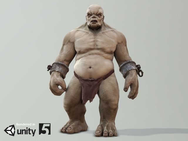Troll Low-poly 3D model_4