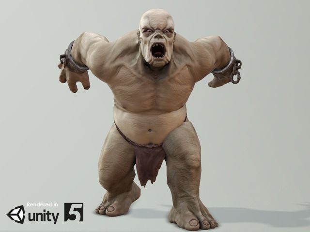 Troll Low-poly 3D model_2