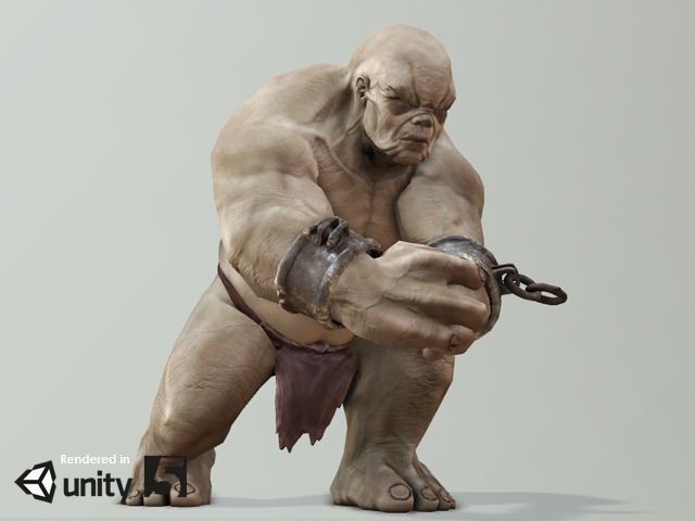 Troll Low-poly 3D model_3
