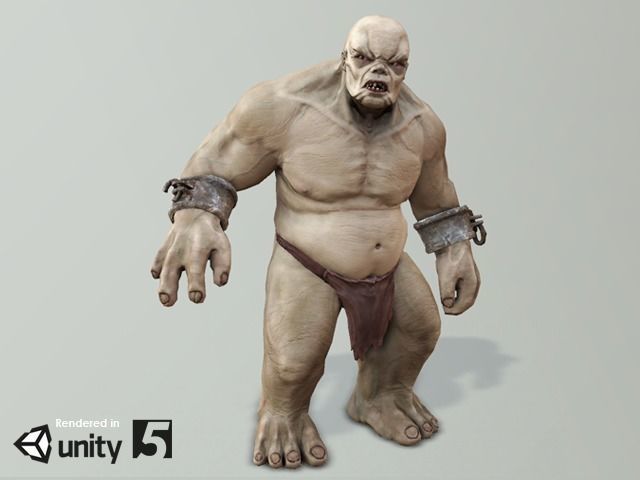Troll Low-poly 3D model_0