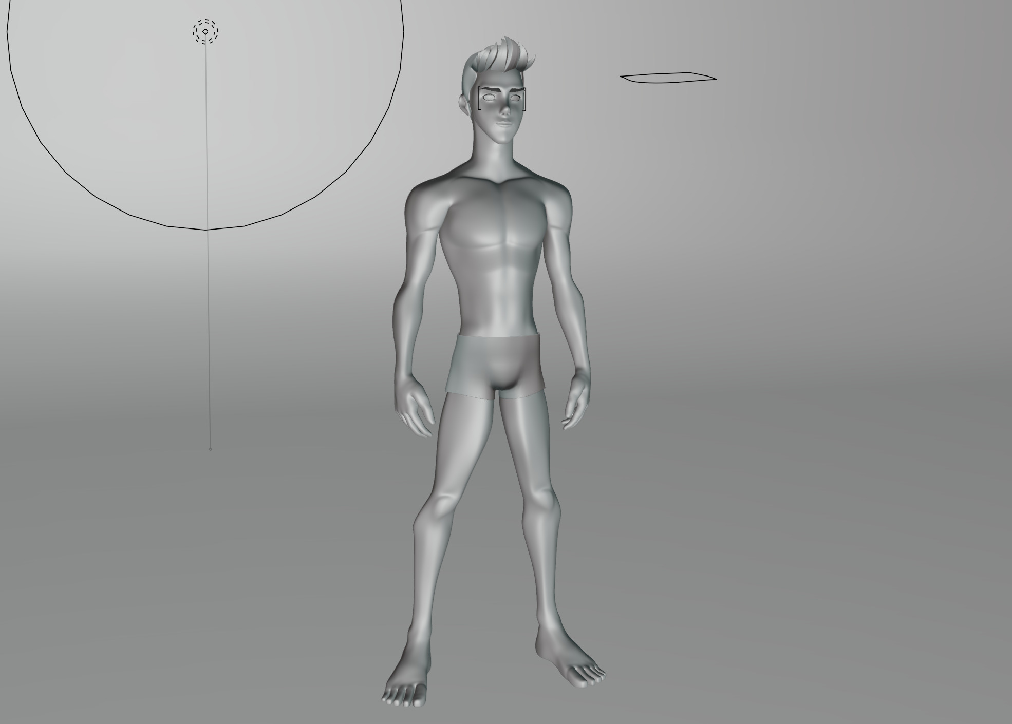 Cartoon Boy character Peter base mesh Low-poly 3D model Low-poly 3D model_3