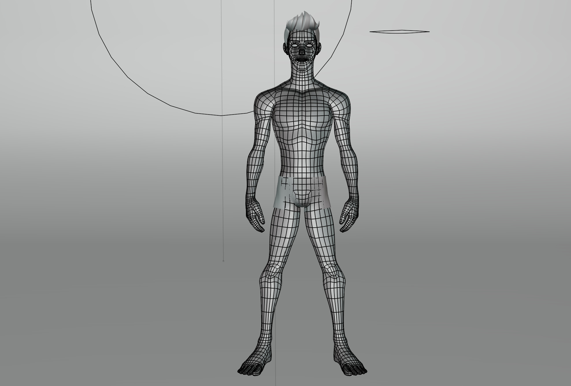 Cartoon Boy character Peter base mesh Low-poly 3D model Low-poly 3D model_4