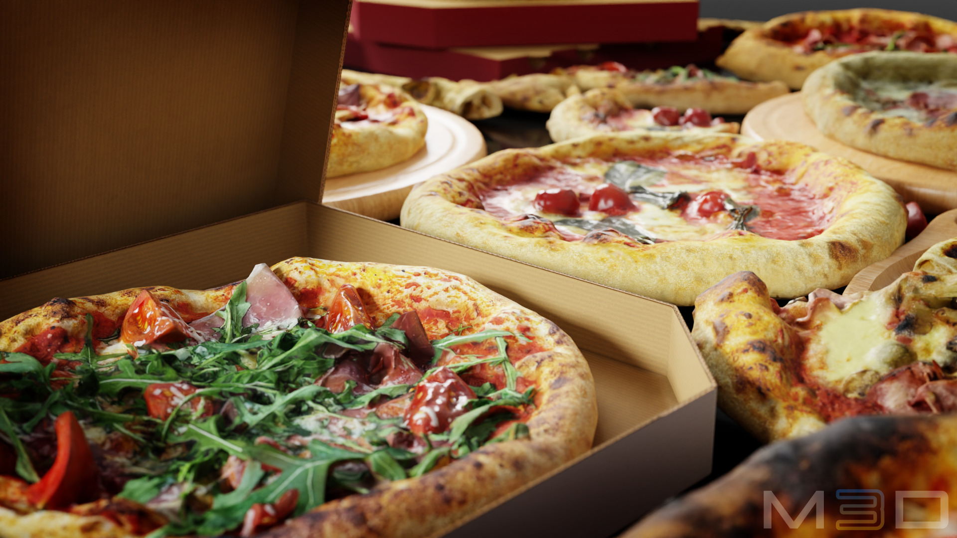 Pizza Pack Low-poly 3D model_4