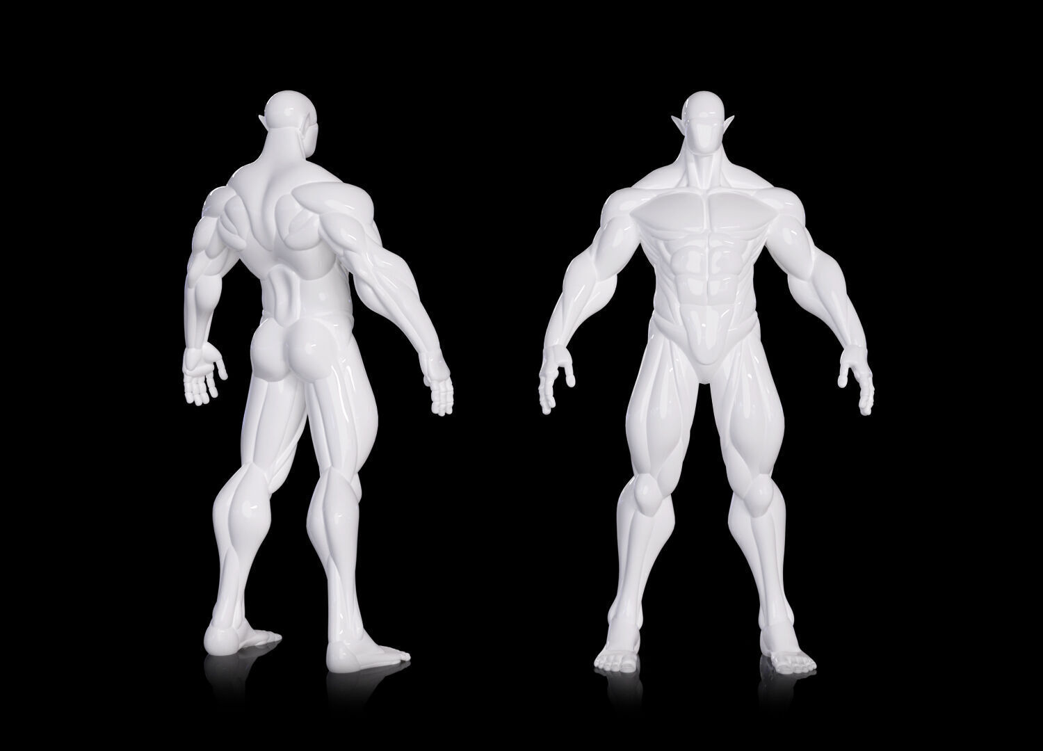 Male base body 3D model_5