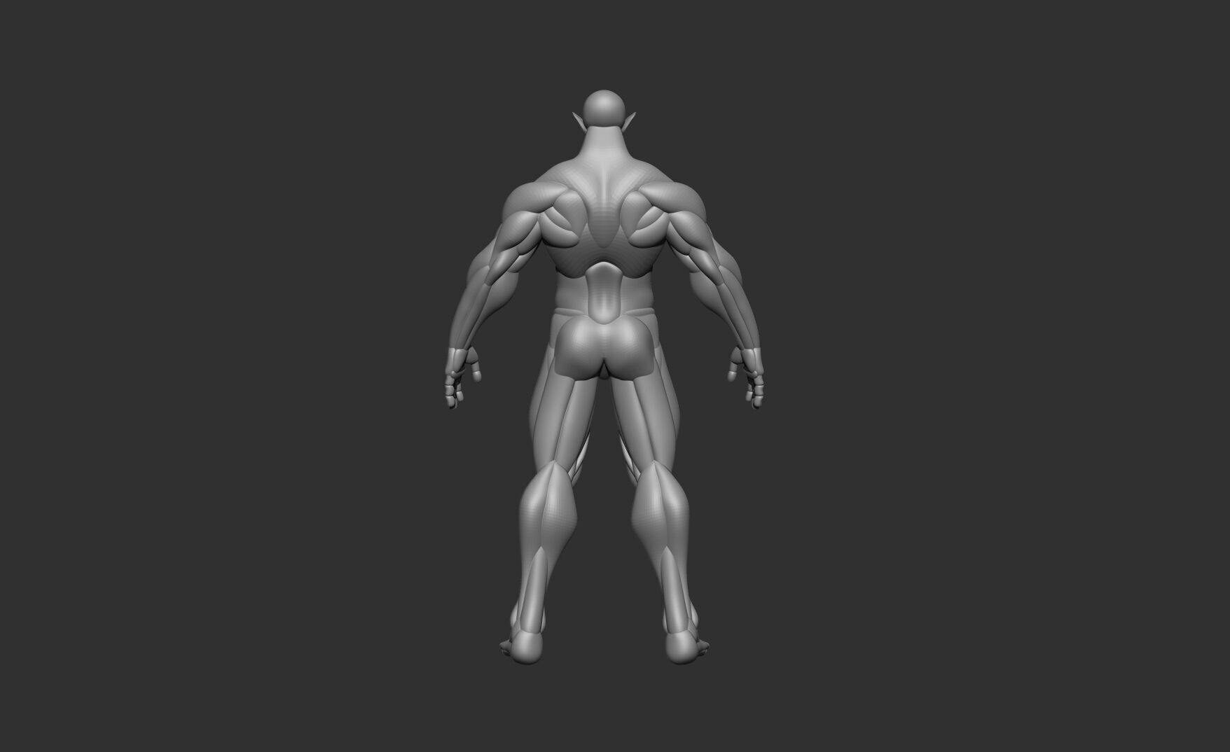 Male base body 3D model_9