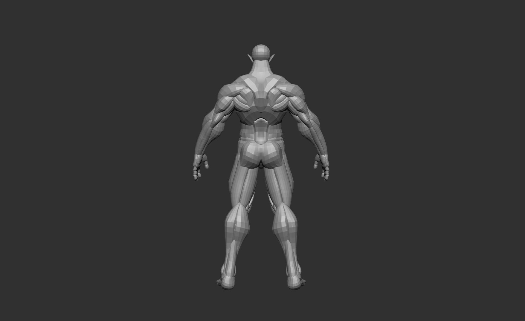 Male base body 3D model_7