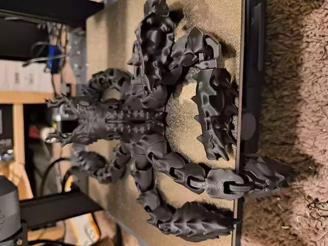 Monster Hunter Wilds - Nu Udra the Black Flame Flexi 3D print model
