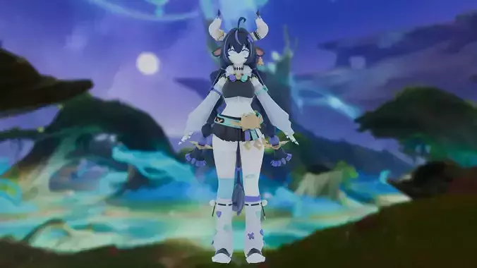 Varesa as Wanderer - Genshin Impact