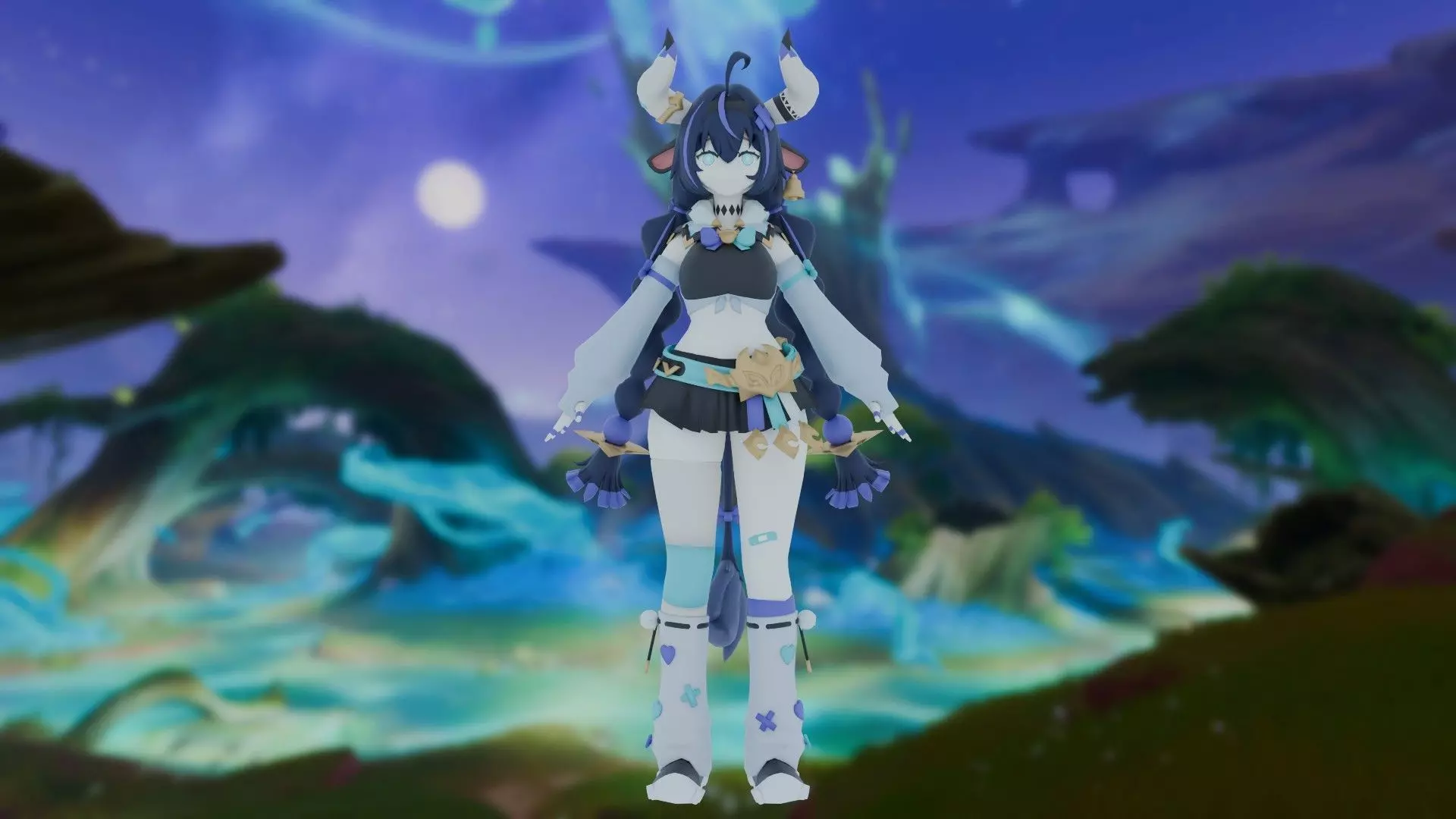 Varesa as Wanderer - Genshin Impact 3D model