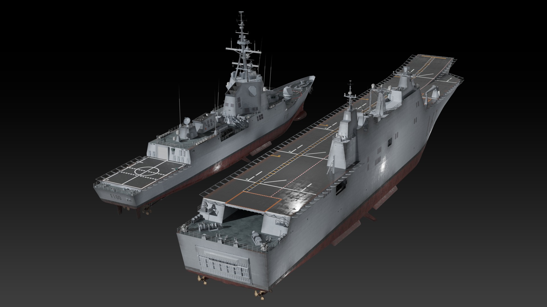 Spanish navy game ready model collection _6