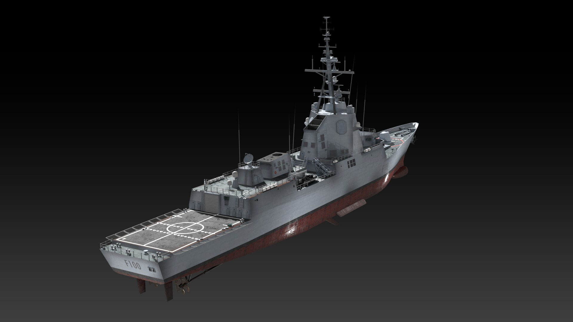 Spanish navy game ready model collection _18