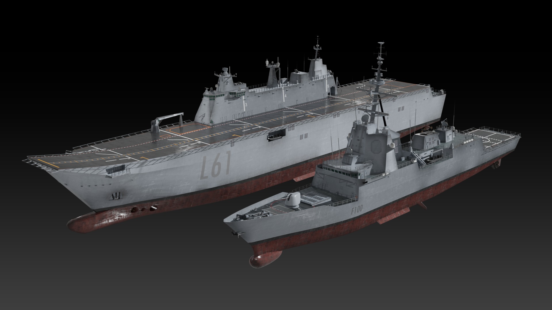 Spanish navy game ready model collection _4
