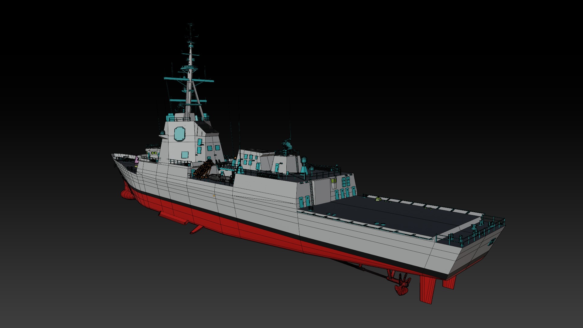 Spanish navy game ready model collection _23