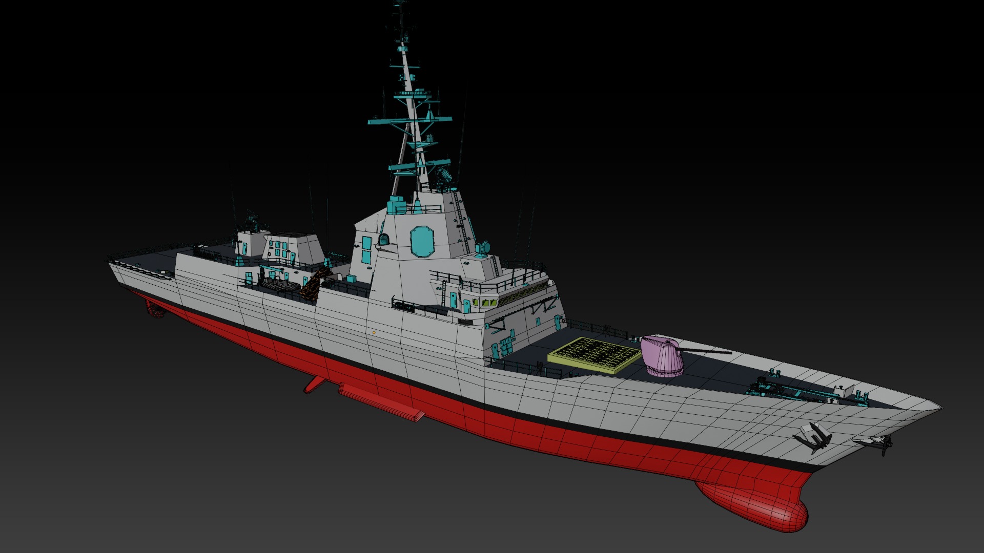 Spanish navy game ready model collection _24