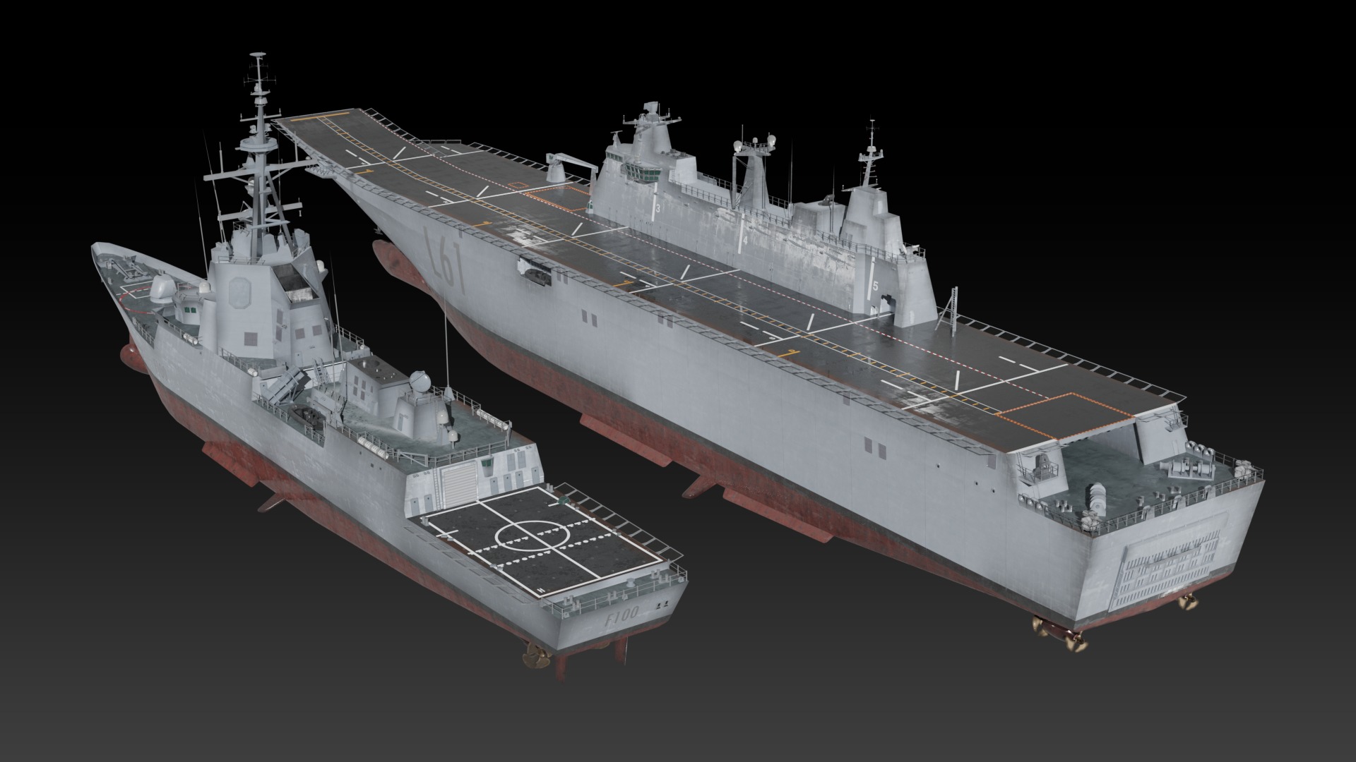 Spanish navy game ready model collection _7