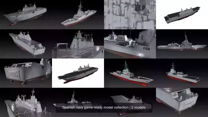 Spanish navy game ready model collection