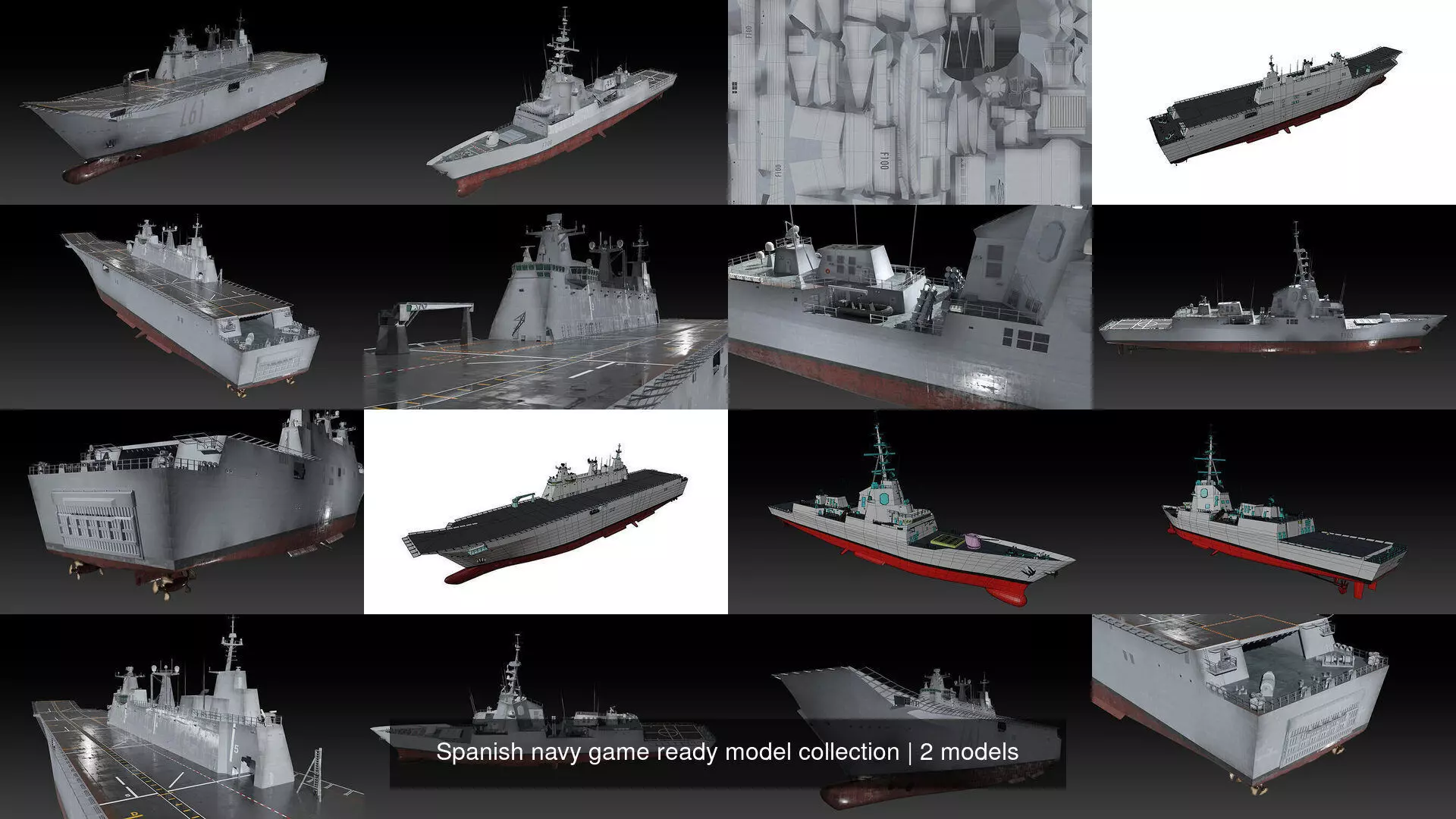 Spanish navy game ready model collection _3