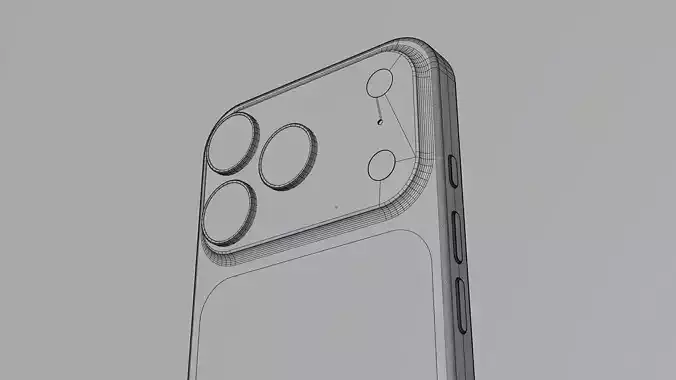 iPhone 17 Pro 3D Model High Quality Smartphone Visualization