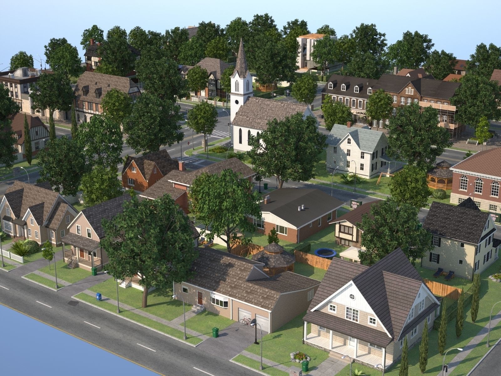 City Town KC10 Low-poly 3D model_35