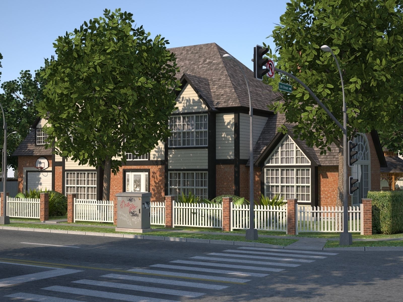 City Town KC10 Low-poly 3D model_30