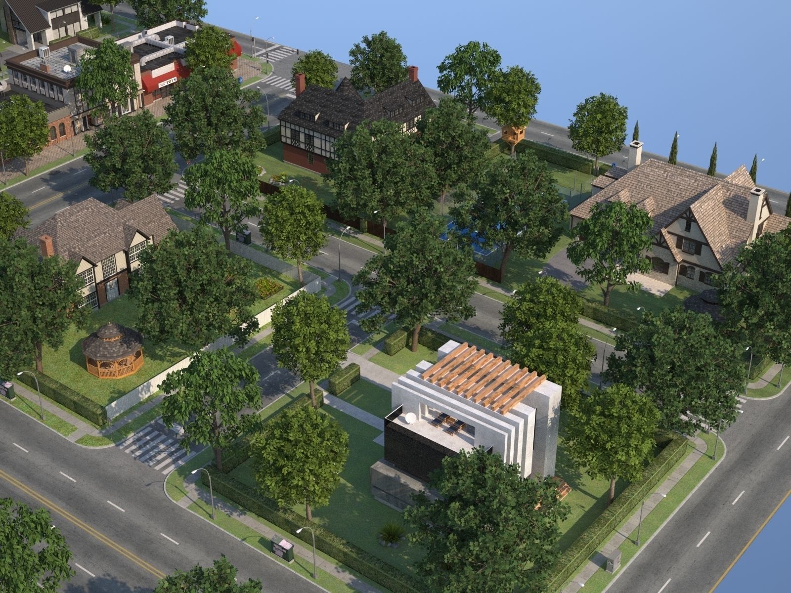 City Town KC10 Low-poly 3D model_22