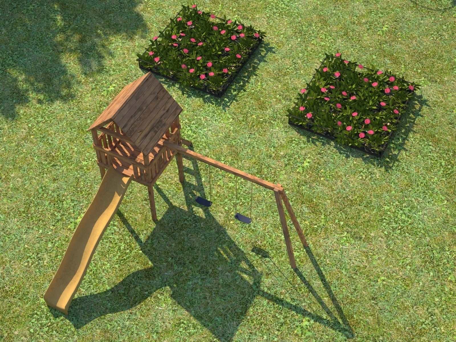 City Town KC10 Low-poly 3D model_15