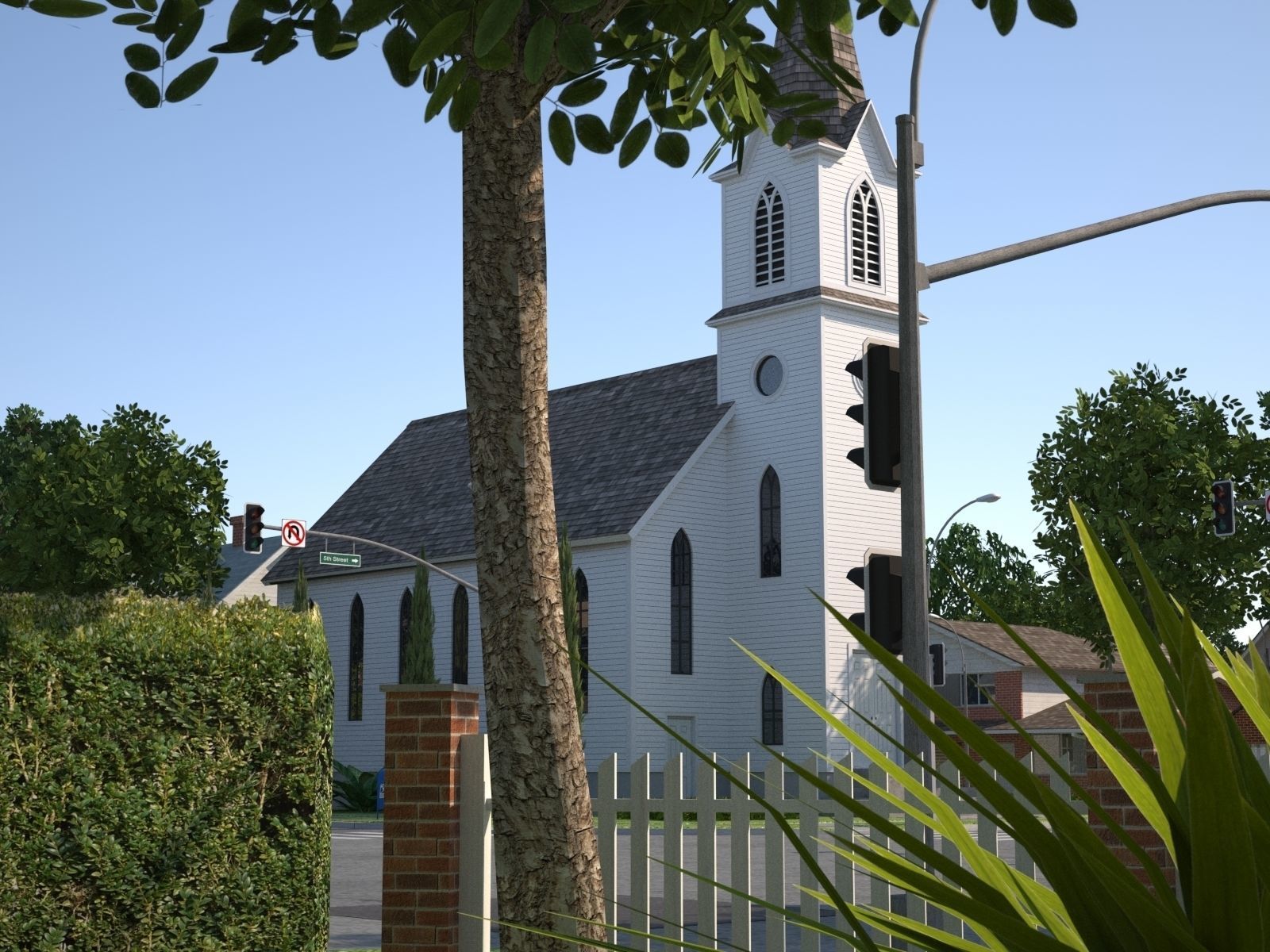 City Town KC10 Low-poly 3D model_34