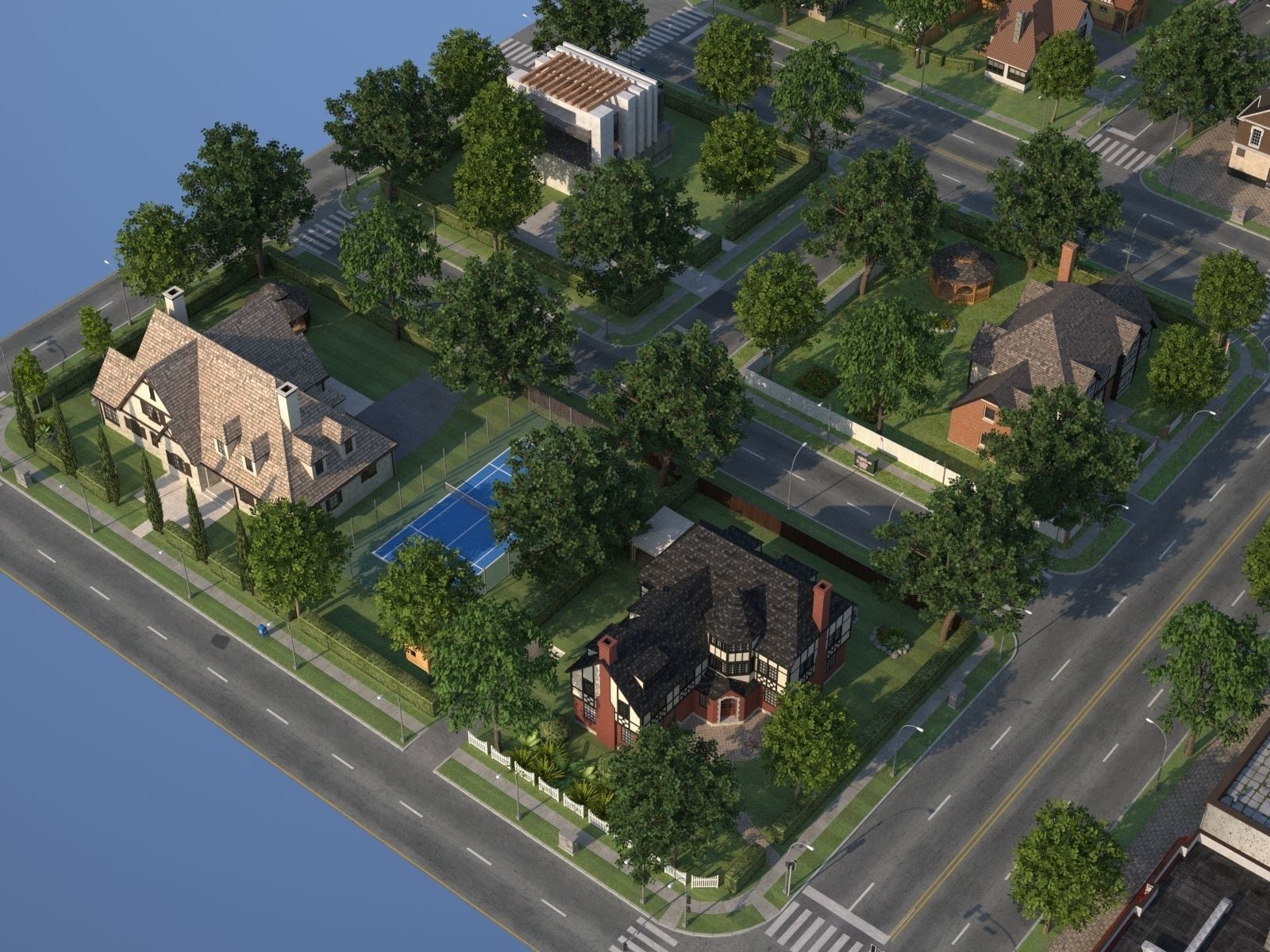 City Town KC10 Low-poly 3D model_39