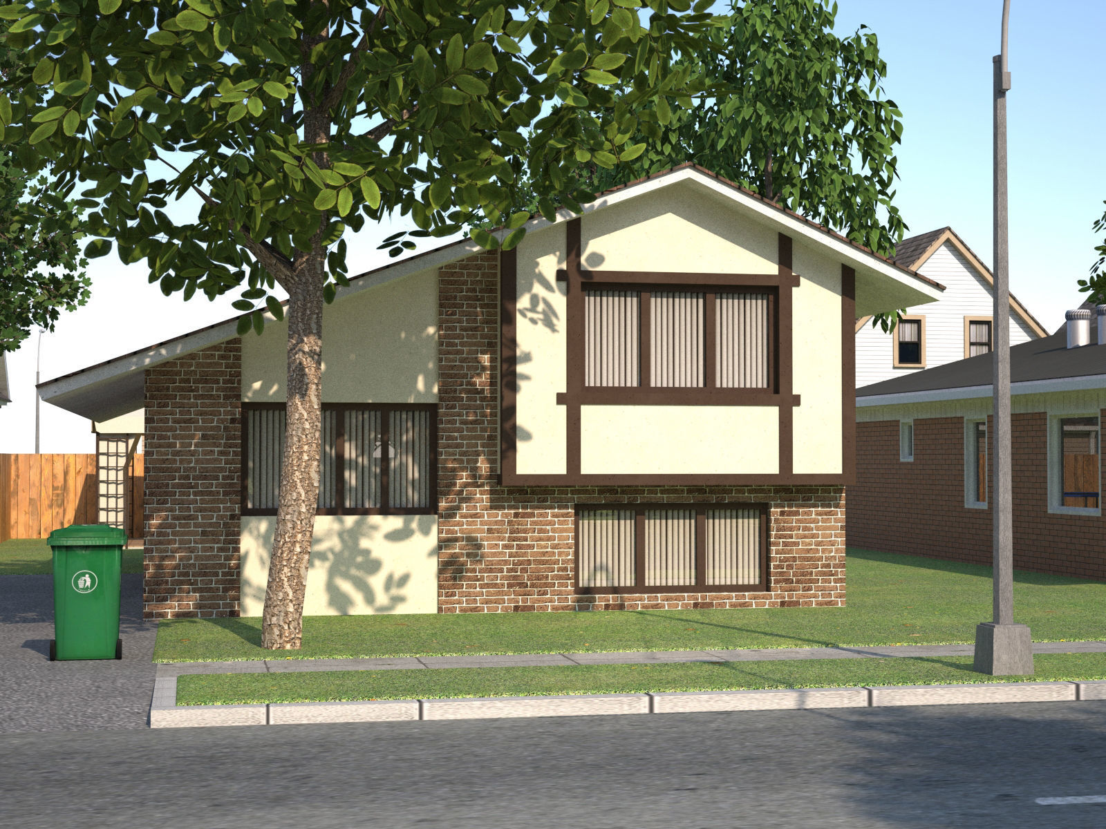 City Town KC10 Low-poly 3D model_17